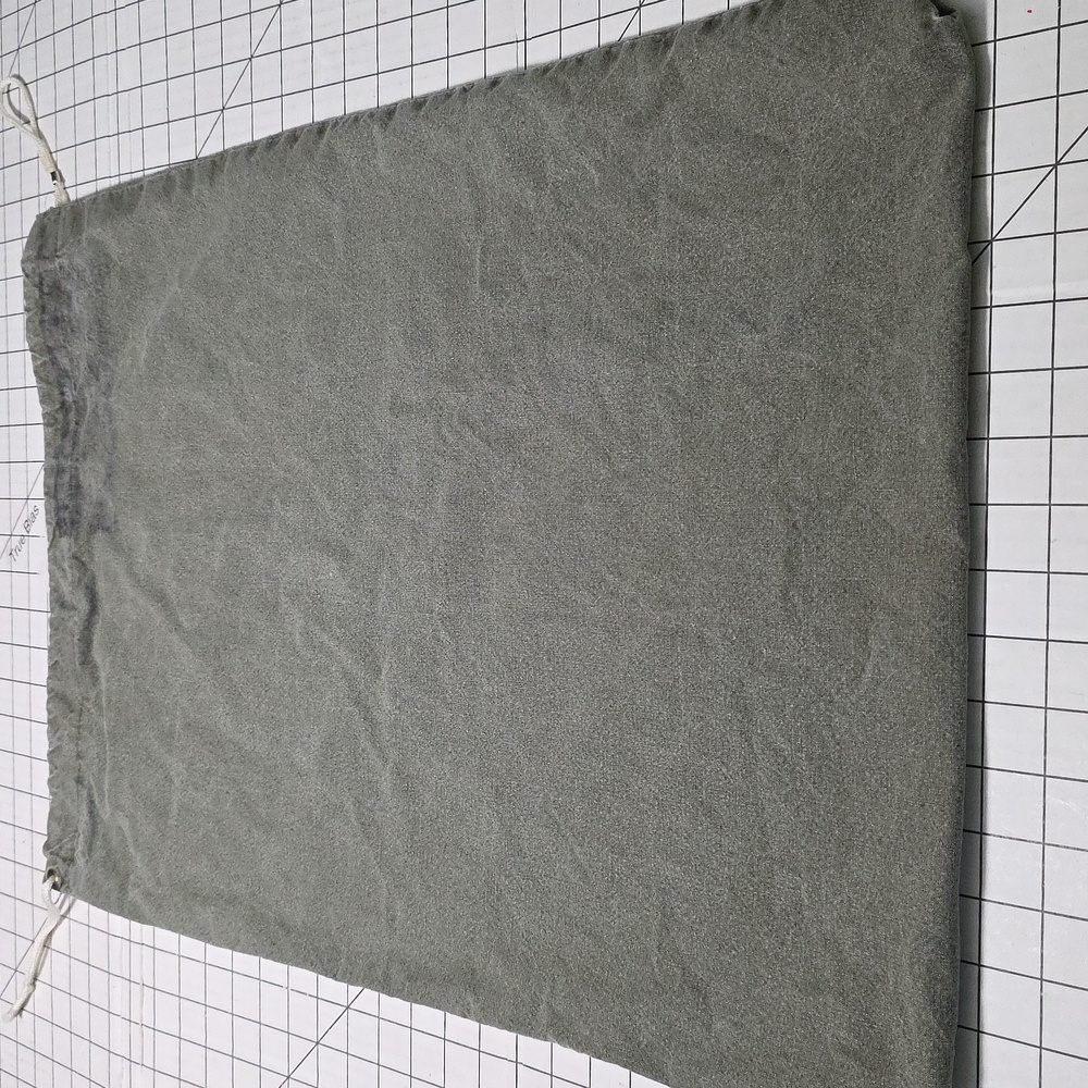 Canvas Drawstring Laundry Storage Bag - Olive Green Preloved (Military Use)‎ #2